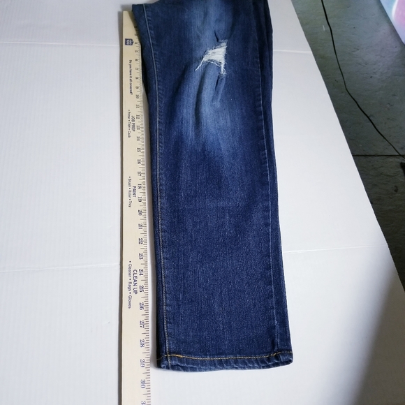 BABY PHAT DISTRESSED HIGH RISE JEANS SIZE 11 - Picture 5 of 15